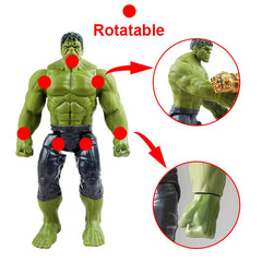 30cm Marvel Avengers Endgame Thanos Spiderman Hulk Iron Man Captain America Thor Wolverine Venom Action Figure Toys Doll for Kid