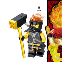 1pcs Ninja Kai Cole Jay Zane Lloyd Nya Mini action Figures Building Blocks Kids Toy Gift Compatible Legoinglys Ninjagoed For Kid