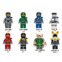 1pcs Ninja Kai Cole Jay Zane Lloyd Nya Mini action Figures Building Blocks Kids Toy Gift Compatible Legoinglys Ninjagoed For Kid