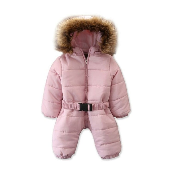 babyfirstcry,Babyfirstcry,Winter Warm Newborn Baby Snow Wear Boy Girl Cotton Hooded Romper Jumpsuit Outfit Cute Pink Clothes 0-3Years детская зимняя одежд,