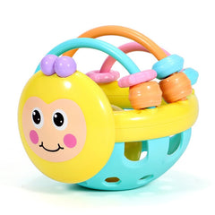 babyfirstcry,Babyfirstcry,Baby Toys Fun Little Loud Bell Baby Ball Rattles Toy Soft Rubber Juguetes Bebe Cartoon Bee Hand Knocking Rattle Dumbbell Early Educational Toy For Kid Hand Bell Baby Toys 0-12 Month,