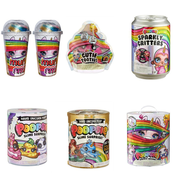 babyfirstcry - Babyfirstcry - Poopsie Surprise Slime Unicorne Cans Sparkly Critters Poopsie Slime Licorne Unicorn Squishy Stress Reliever Toys - 