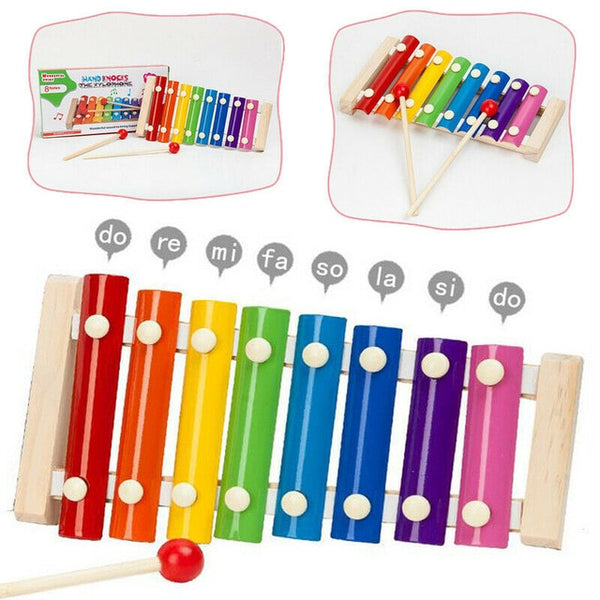 2020 New Imitat Music Instrument Toy Wooden Frame Xylophone Children Kids Toys Baby Educational Toys Gifts With 2 Mallets