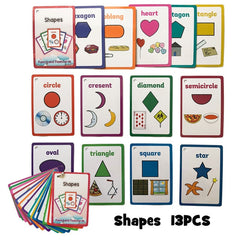 Children Baby English Learning Word Card Pocket Flash Learning Montessori Educational Toys Word Table Game Card for Kids