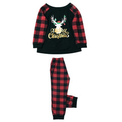 babyfirstcry,Babyfirstcry,Christmas Family Pajamas Set Family Matching Christmas Reindeer Plaid Pajama Sets Christmas Parent-child Nightwear Home Wear set,