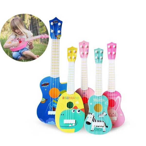 Funny Ukulele Musical Instrument Kids Guitar Montessori Toys for Children School Play Game Education Christmas Birthday Gift