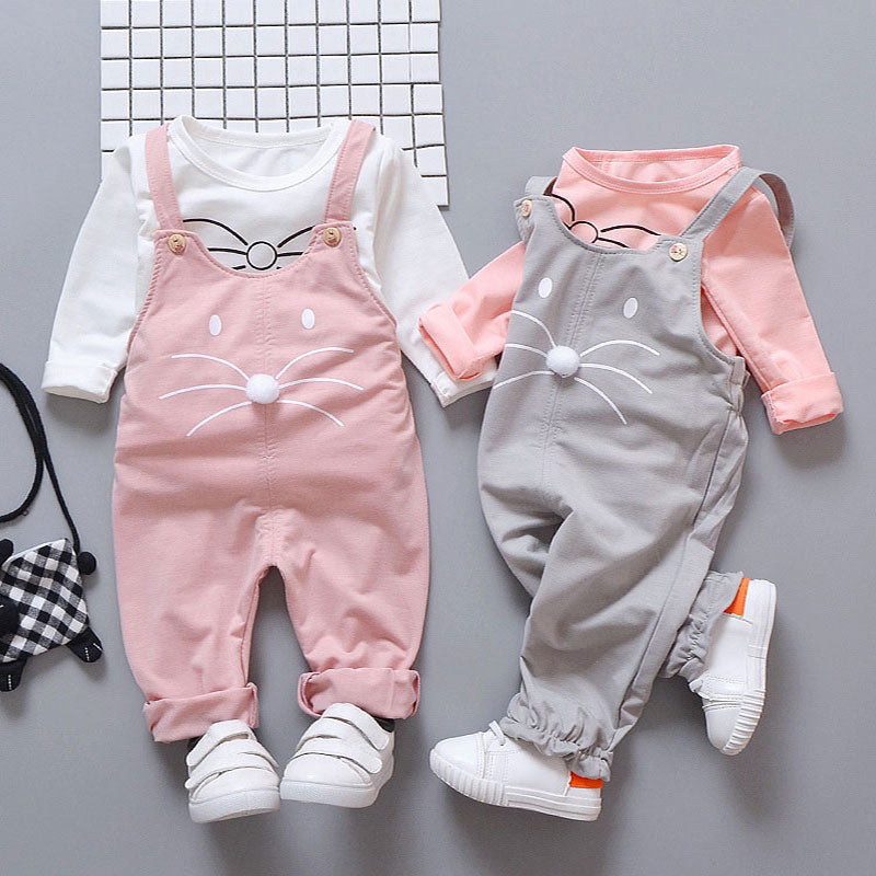 babyfirstcry,Babyfirstcry,Spring newborn baby girls clothes sets fashion suit T-shirt + pants suit baby girls outside wear  sports suit clothing sets,