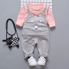 babyfirstcry,Babyfirstcry,Spring newborn baby girls clothes sets fashion suit T-shirt + pants suit baby girls outside wear  sports suit clothing sets,