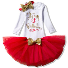 babyfirstcry,Babyfirstcry,Infant First Birthday Outfits Baby Girl Clothes Sets Newborn Toddler Girl Christening Party Wear Little Girl One Year Clothing,