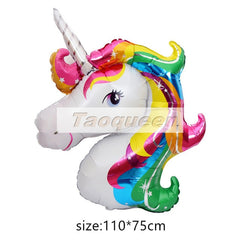 babyfirstcry - Babyfirstcry - 45-110cm Giant Unicorn Balloon Party Supplies Birthday Party Decorations Rainbow  Balloons kids Foil Balloons cartoon hat - 