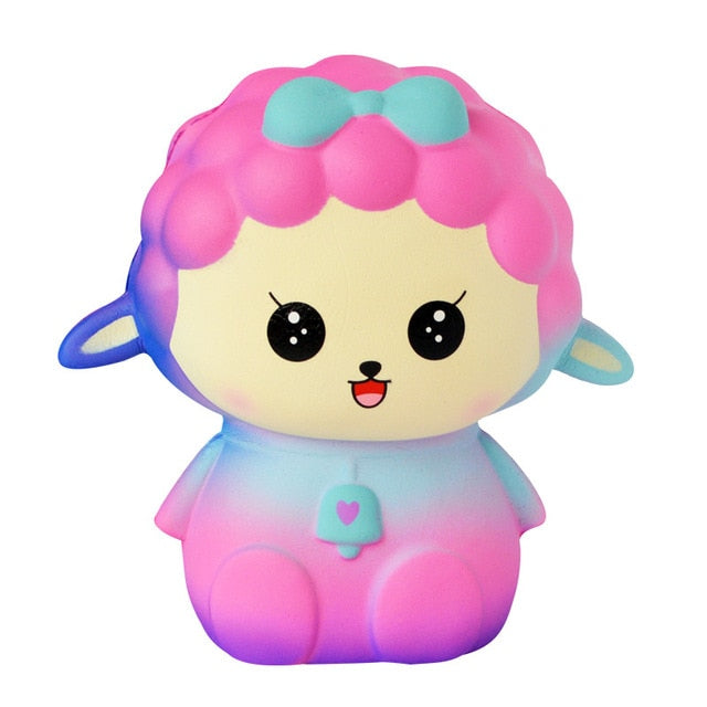 babyfirstcry - Babyfirstcry - Jumbo Kawaii Colorful Galaxy Unicorn Squishy Doll Slow Rising Stress Relief Squeeze Toys for Baby Kids Xmas Gift 12*6*5CM - 