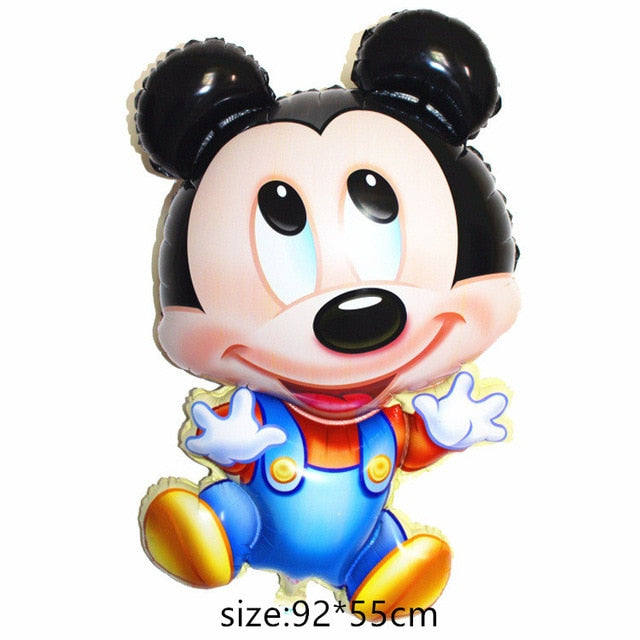 babyfirstcry - Babyfirstcry - Giant Mickey Minnie Mouse Balloon Cartoon Foil Balloon Kids Birthday Party Decorations Classic Toys Gift cartoon hat - 