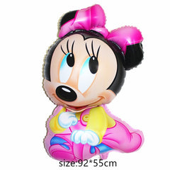 babyfirstcry - Babyfirstcry - Giant Mickey Minnie Mouse Balloon Cartoon Foil Balloon Kids Birthday Party Decorations Classic Toys Gift cartoon hat - 