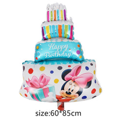 babyfirstcry - Babyfirstcry - Giant Mickey Minnie Mouse Balloon Cartoon Foil Balloon Kids Birthday Party Decorations Classic Toys Gift cartoon hat - 