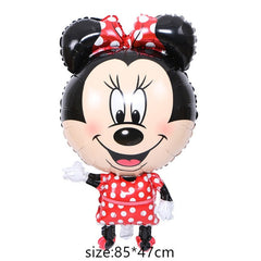 babyfirstcry - Babyfirstcry - Giant Mickey Minnie Mouse Balloon Cartoon Foil Balloon Kids Birthday Party Decorations Classic Toys Gift cartoon hat - 