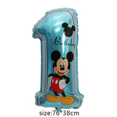 babyfirstcry - Babyfirstcry - Giant Mickey Minnie Mouse Balloon Cartoon Foil Balloon Kids Birthday Party Decorations Classic Toys Gift cartoon hat - 