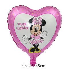 babyfirstcry - Babyfirstcry - Giant Mickey Minnie Mouse Balloon Cartoon Foil Balloon Kids Birthday Party Decorations Classic Toys Gift cartoon hat - 