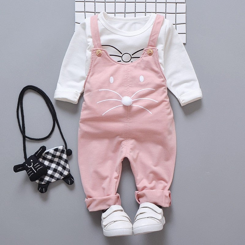 babyfirstcry,Babyfirstcry,Spring newborn baby girls clothes sets fashion suit T-shirt + pants suit baby girls outside wear sports suit clothing sets,