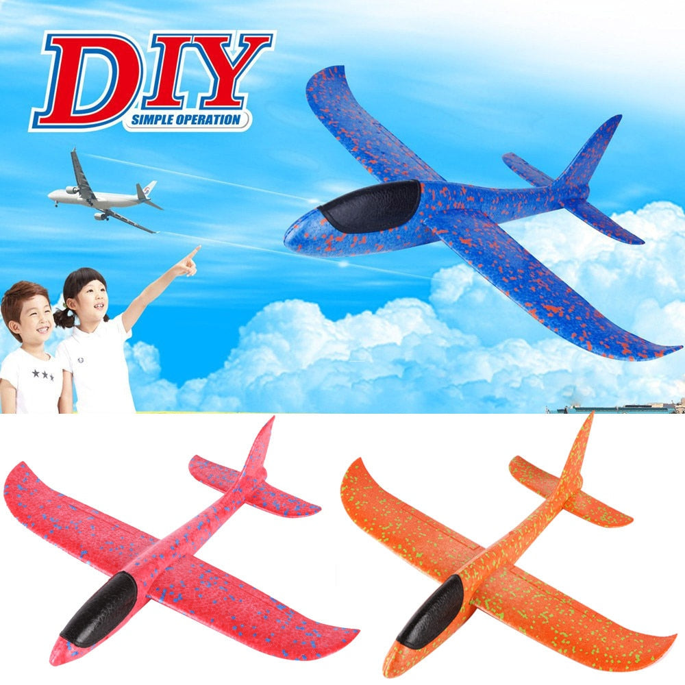 babyfirstcry - Babyfirstcry - Hand throwing plane hand throwing gliding plane Foam Throwing Glider Airplane Inertia Aircraft Toy Hand Launch Airplane Model - 