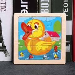 Montessori Toys Educational Wooden Toys for Children Early Learning Puzzles Kids Intelligence Animal Match Teaching Aids