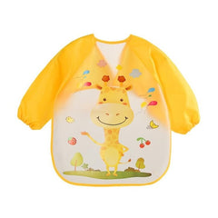 babyfirstcry,Babyfirstcry,2019 new arrive baby bibs EVA kid eating clothing children's long sleeves Feeding Smock dining wear baby apron QD41,