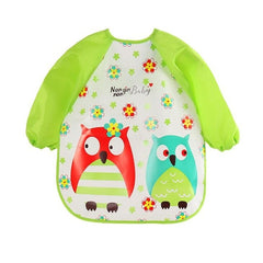 babyfirstcry,Babyfirstcry,2019 new arrive baby bibs EVA kid eating clothing children's long sleeves Feeding Smock dining wear baby apron QD41,